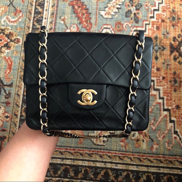 CHANEL Handbags - SOLD***Chanel Vintage Classic Mini Square Flap Bag
